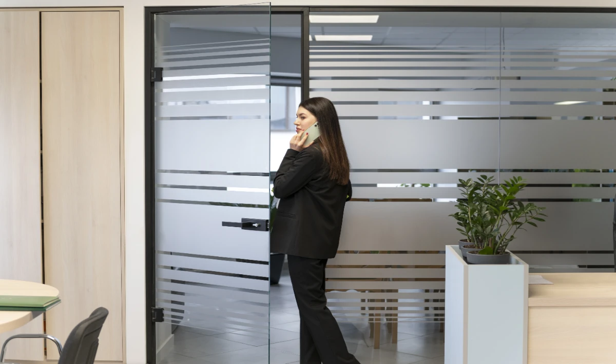 Types of office glass door designs