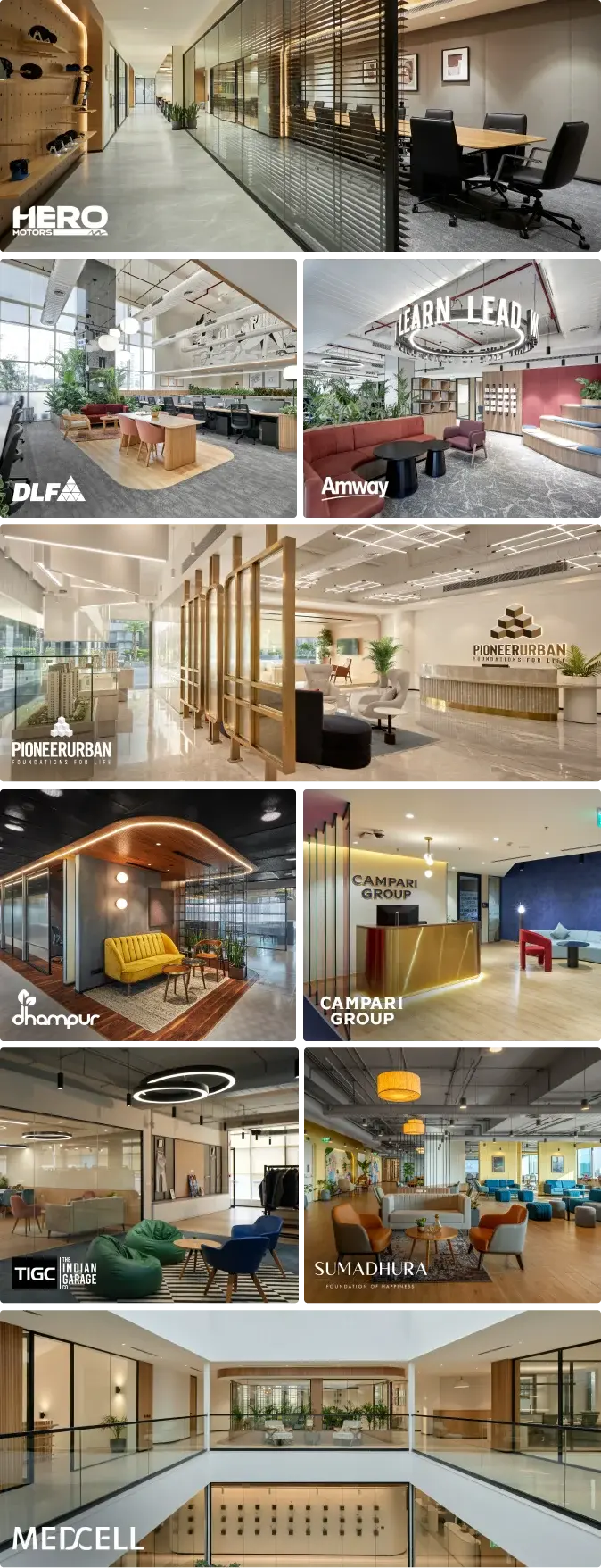 Office space interior design projects by Officebanao in India