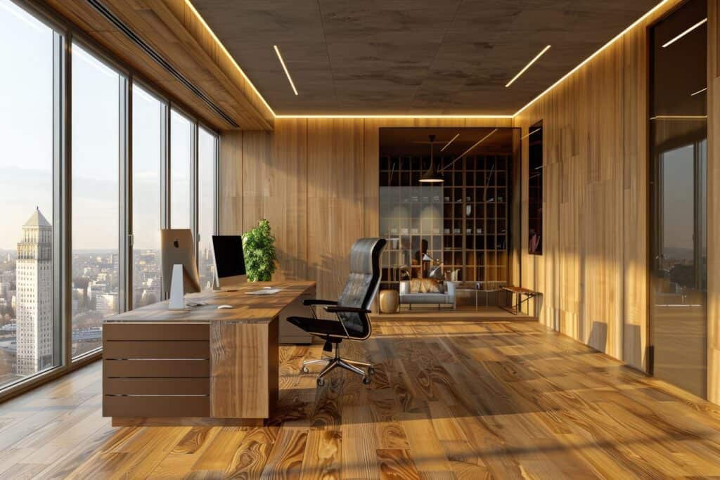 Modern Wooden Office Interior Design