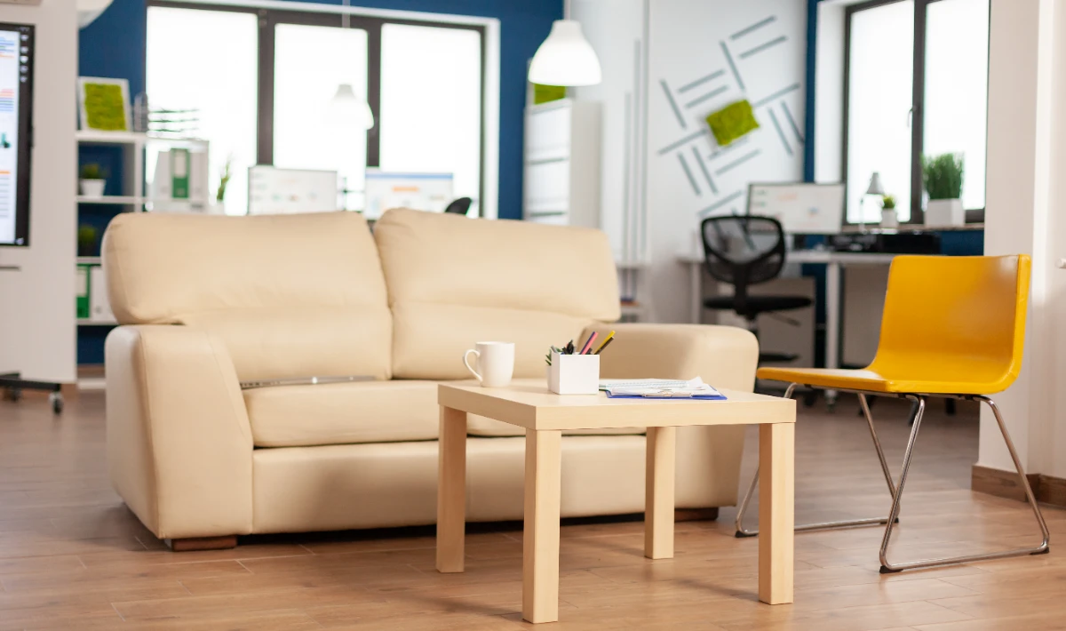Multi-functional furniture for low budget small office interior design