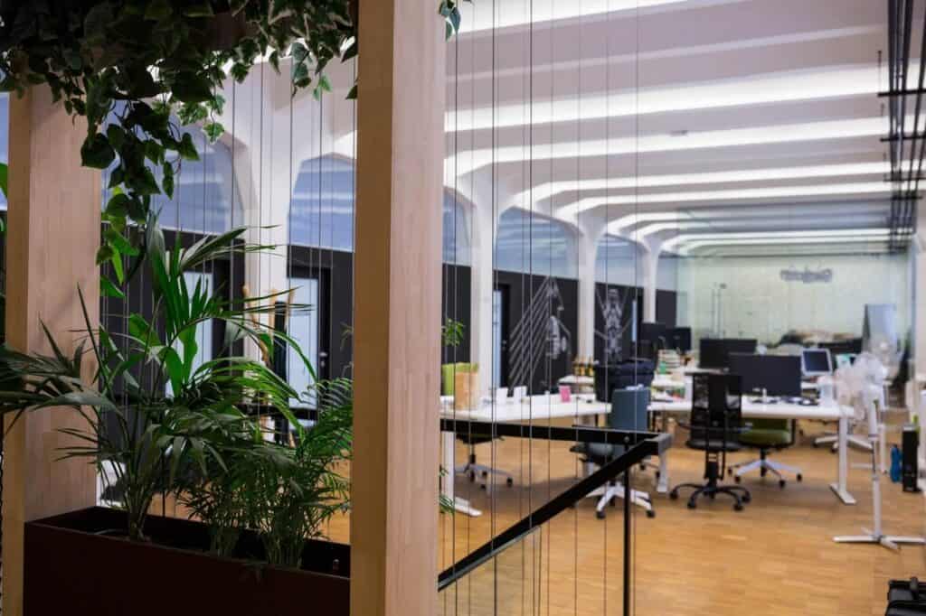 Corporate office ceiling design