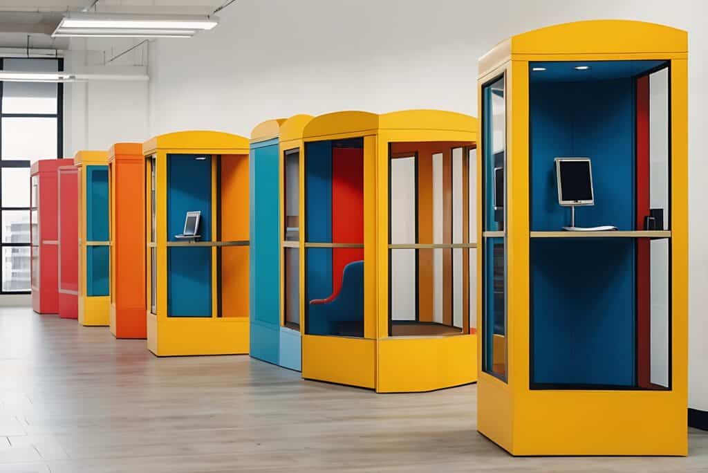 Office phone booths design