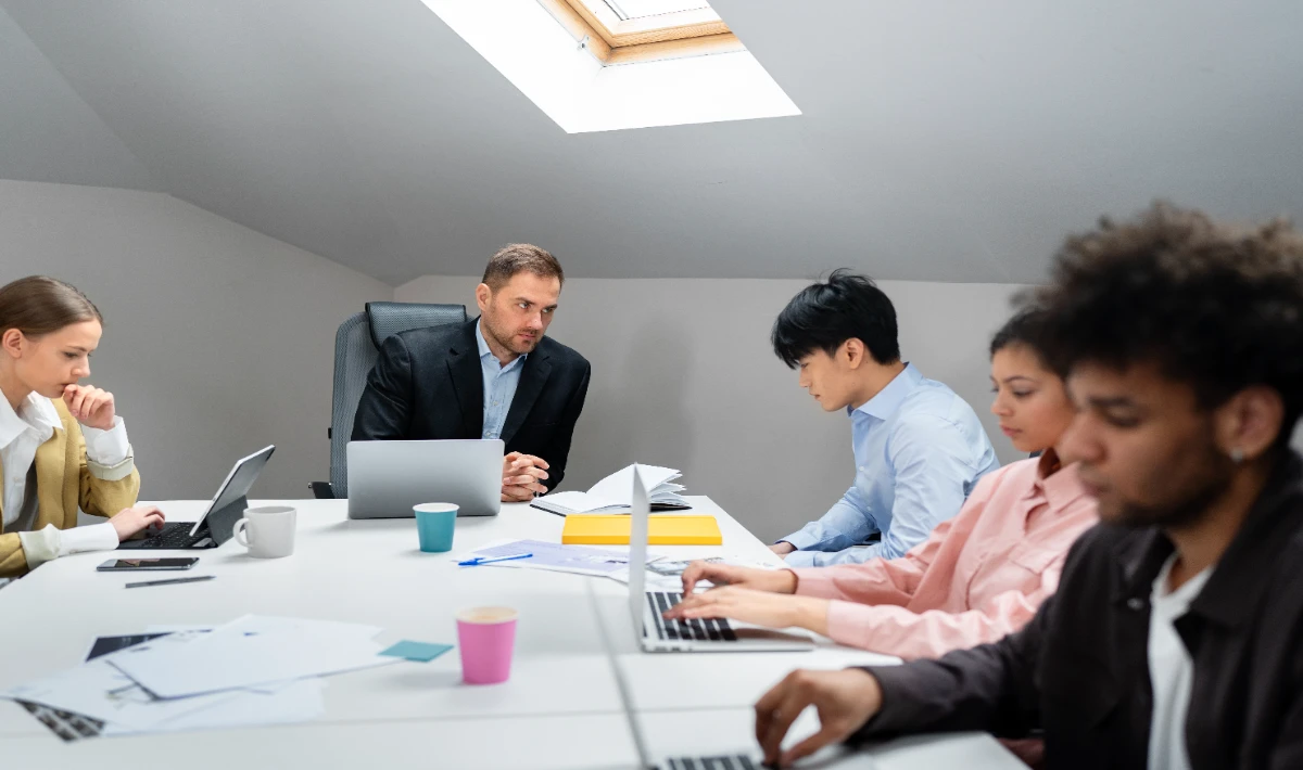 Corporate office layout planned around daily workflows and team movement
