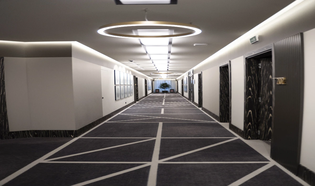 LED constellations office ceiling design for a starry effect.