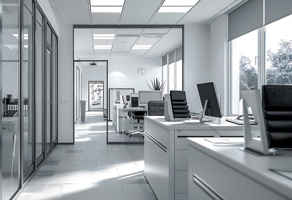 Aluminum Office Room Interior