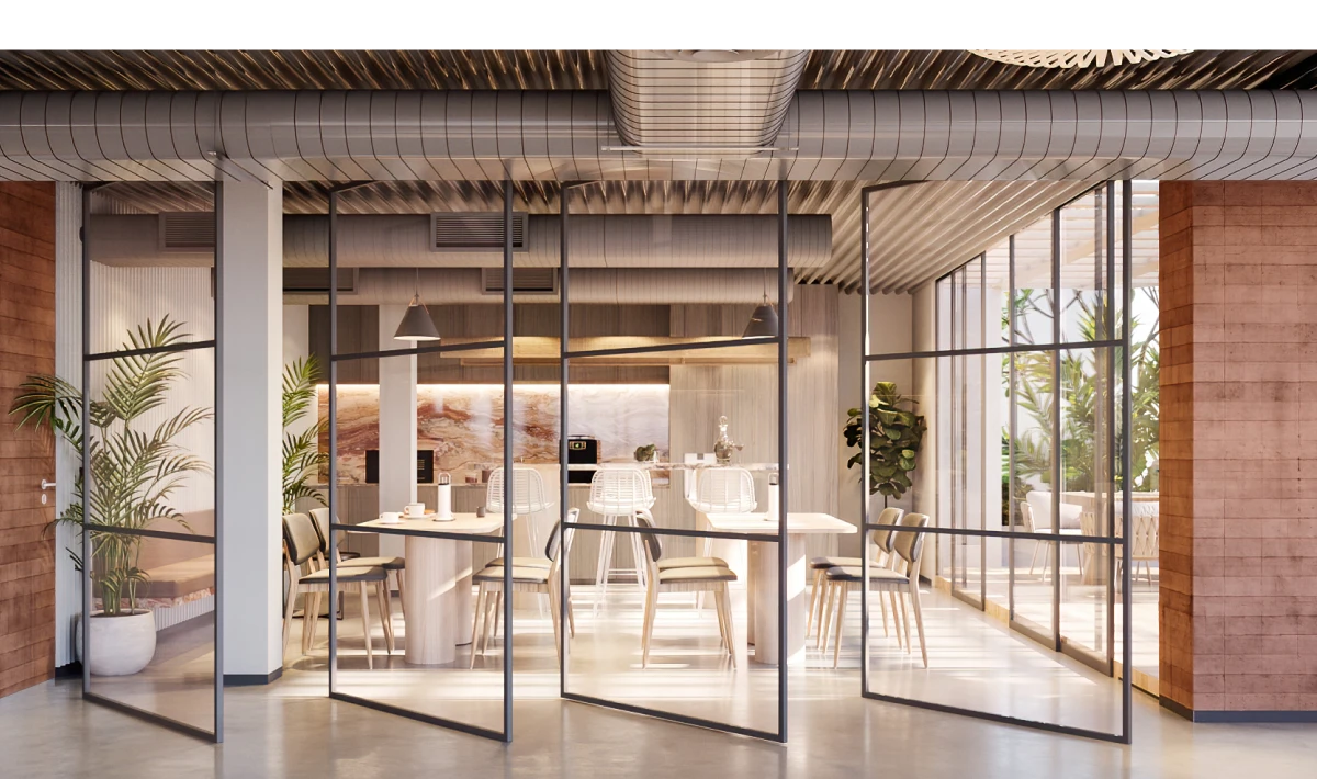 Pivot Glass Door