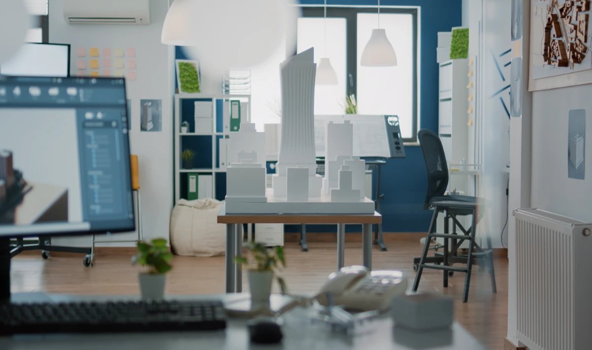 Subtle branding elements in best interior design for small office