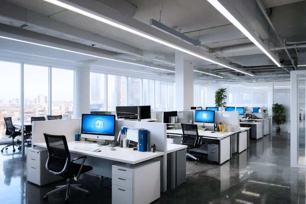 call center office interior