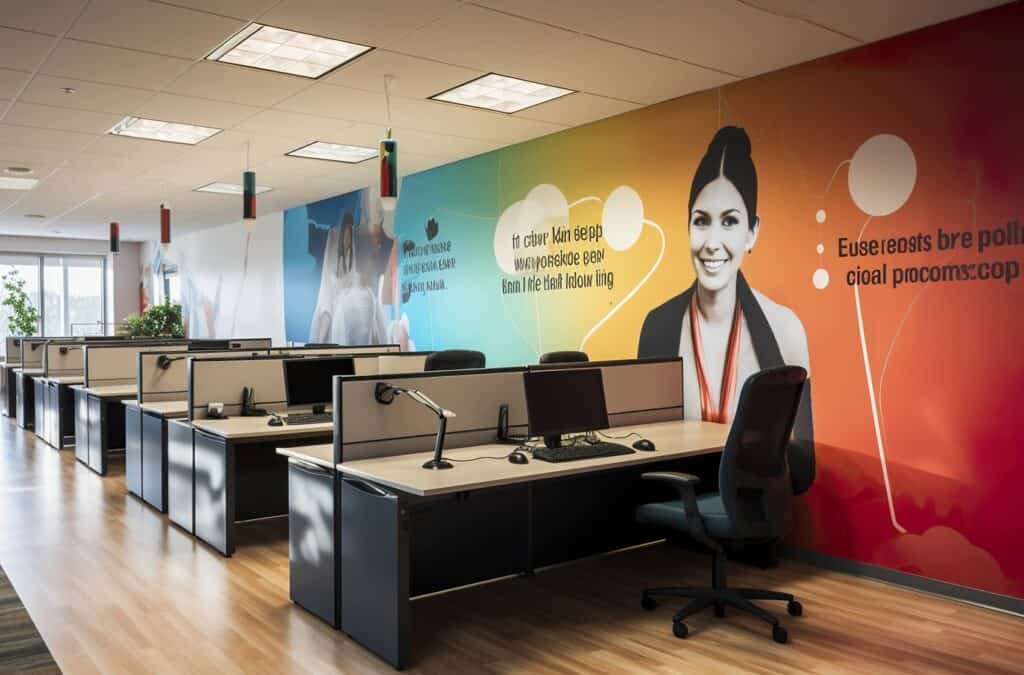 call center office interior