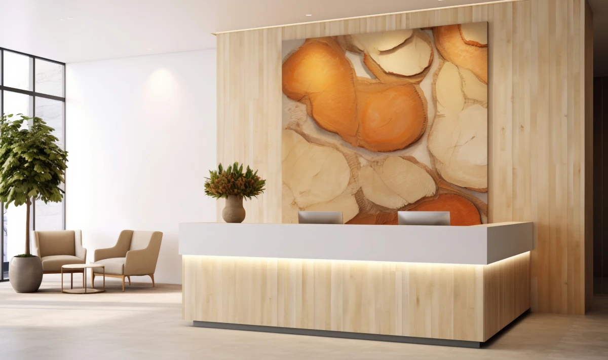 Office arrival experience designed to create positive impressions