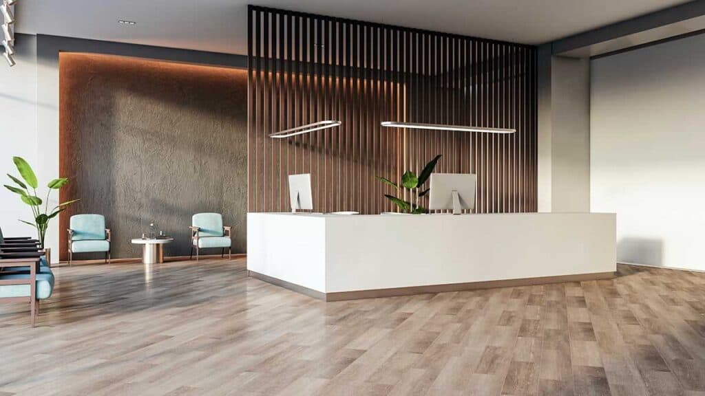 Client-Friendly Office Reception Interior