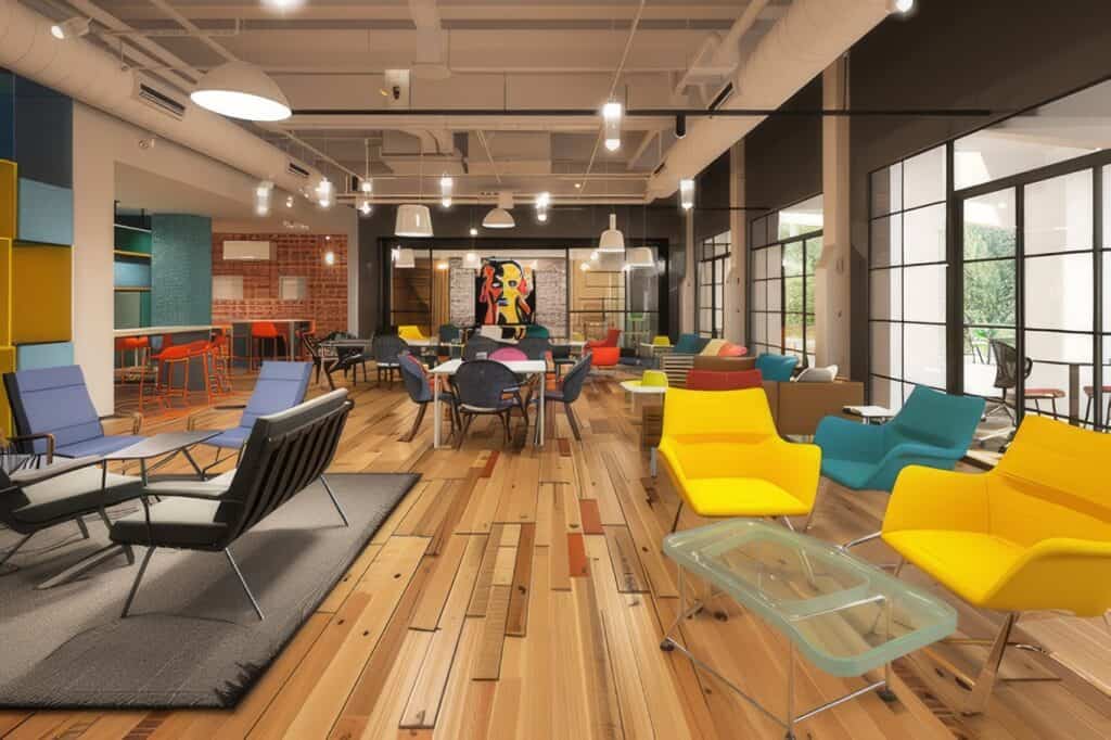 Colorful Co-Working Space with Modern Design