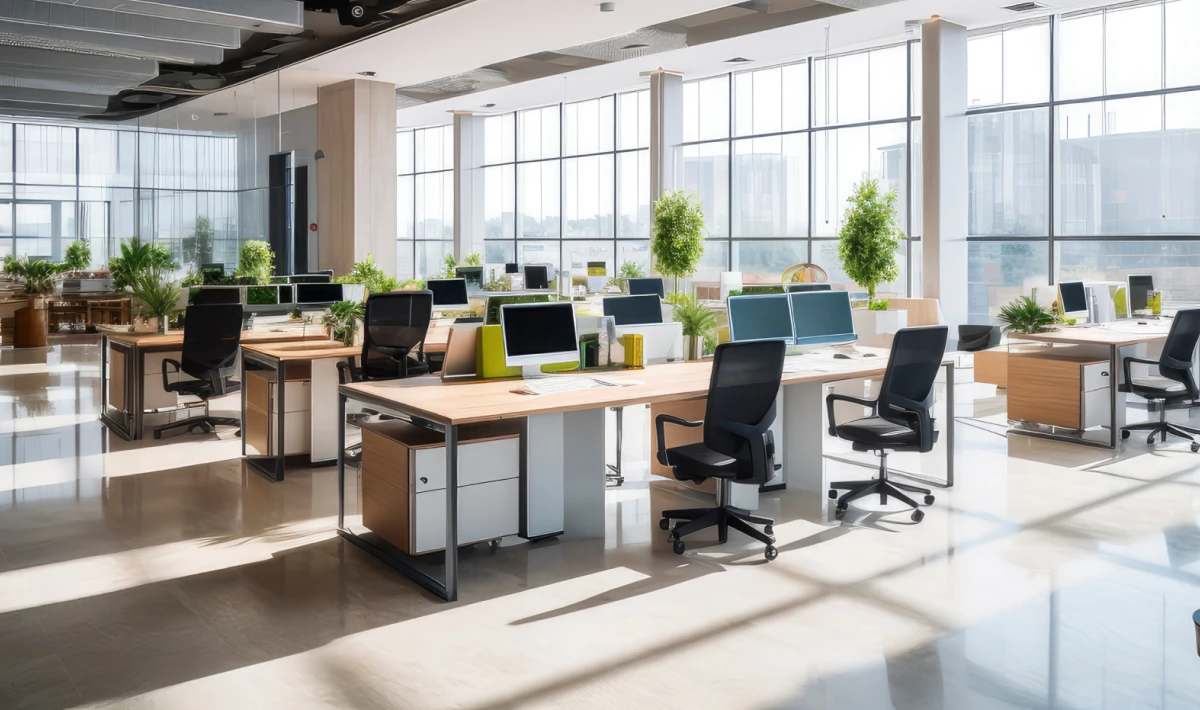 Neutral office design base, allowing future flexibility