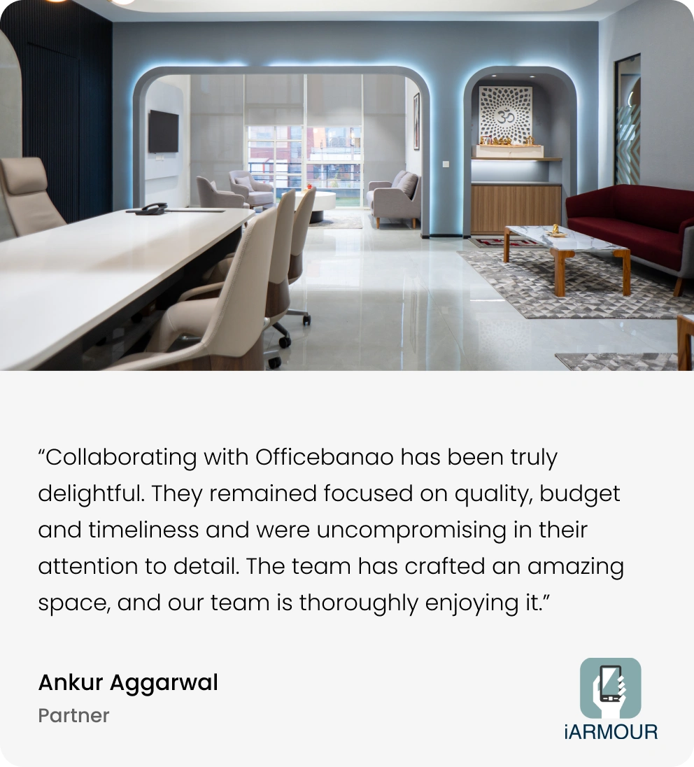 Ankur Aggrawal review for office interior design company by Officebanao