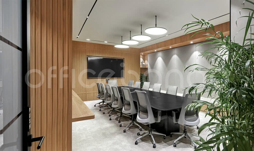 Conference room and meeting areas for office interior