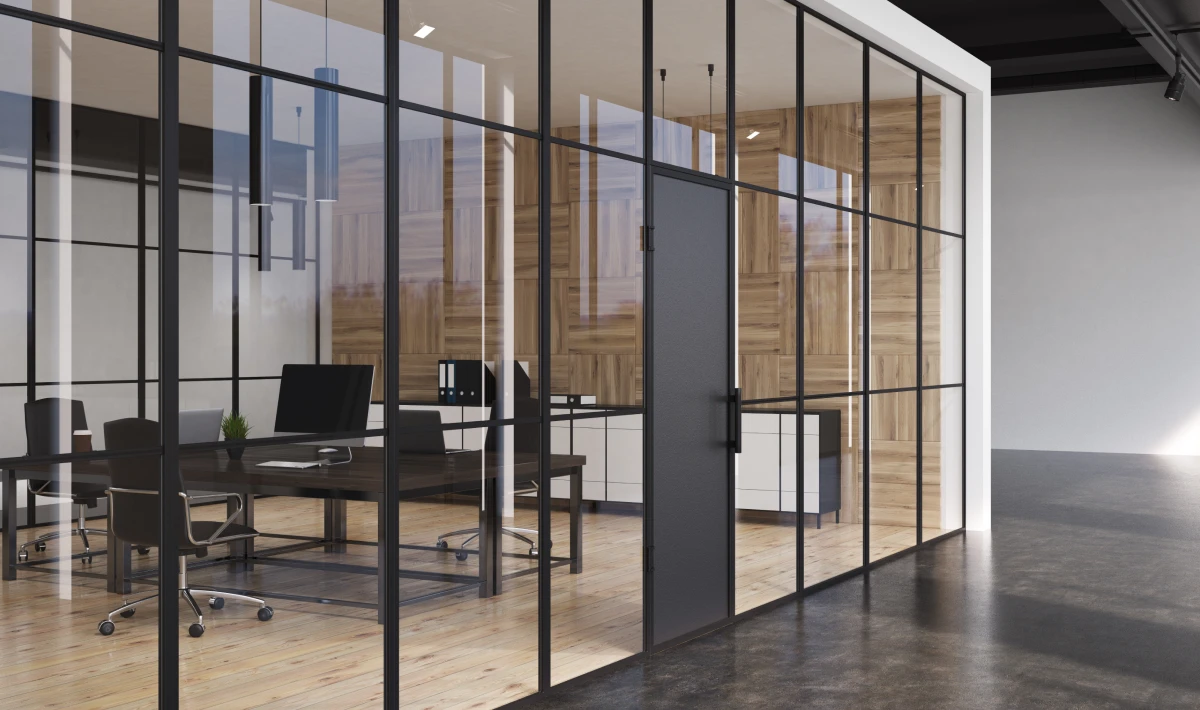 Glass Door with Divider Grids