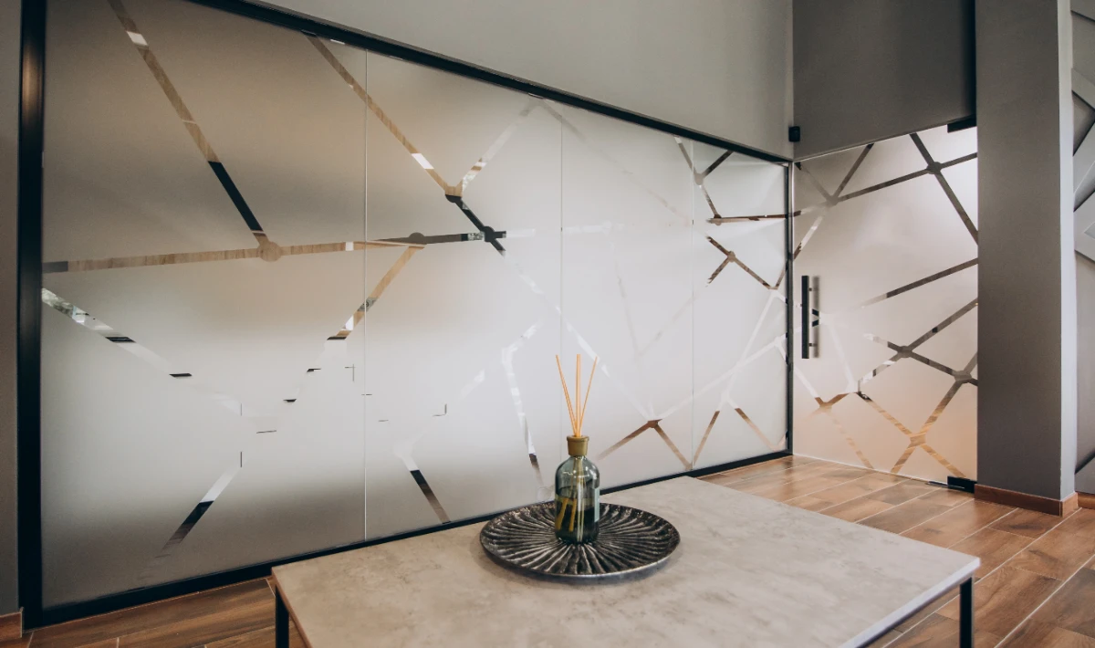 Office glass door sticker designs