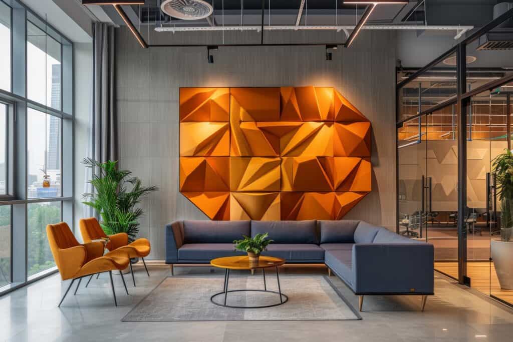 Modern minimalist wall design idea