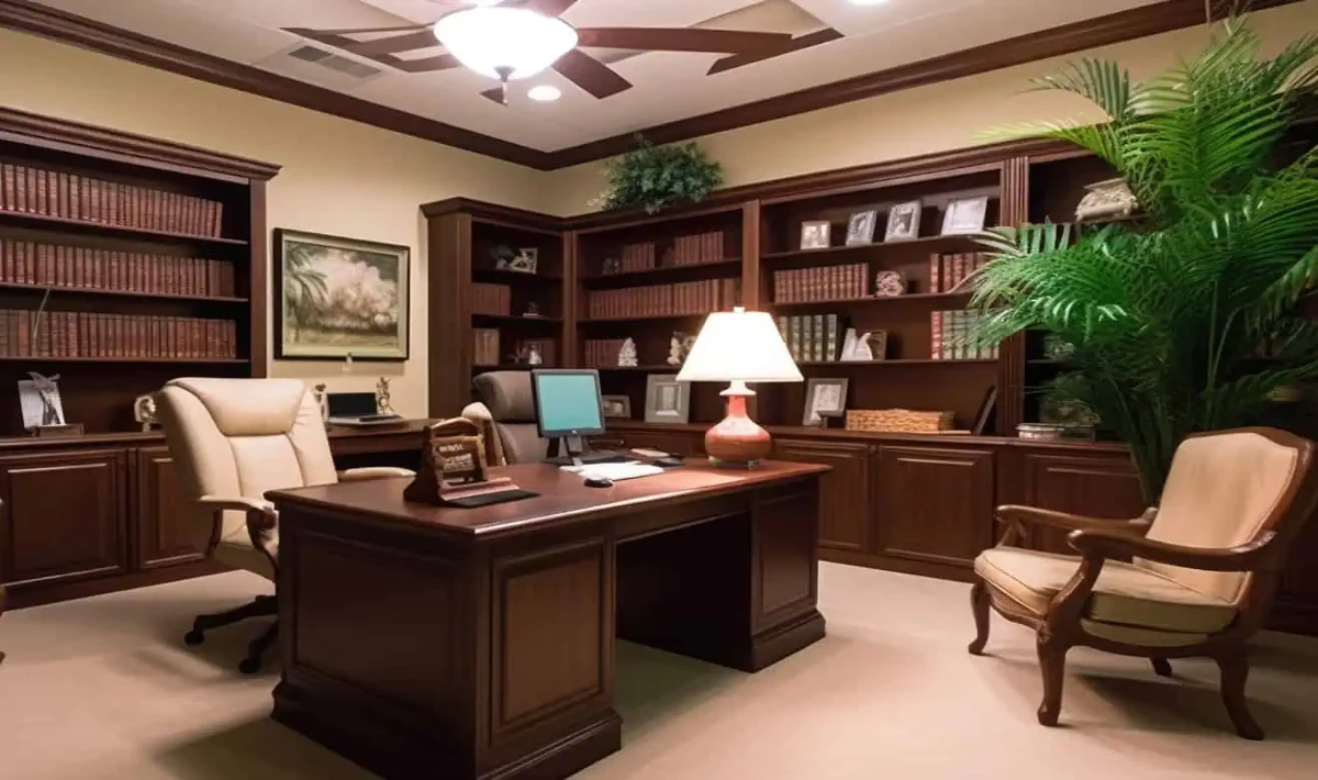 Lighting solutions of advocate office interior design