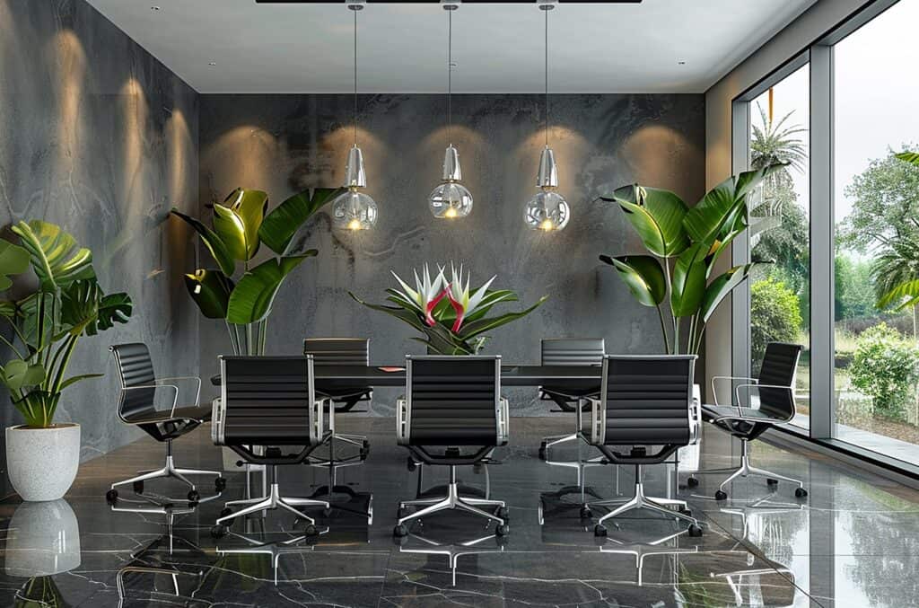 Biophilic conference room design