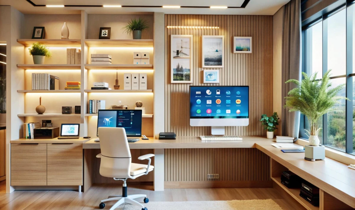 Well-organised storage solutions designed for neat and efficient work