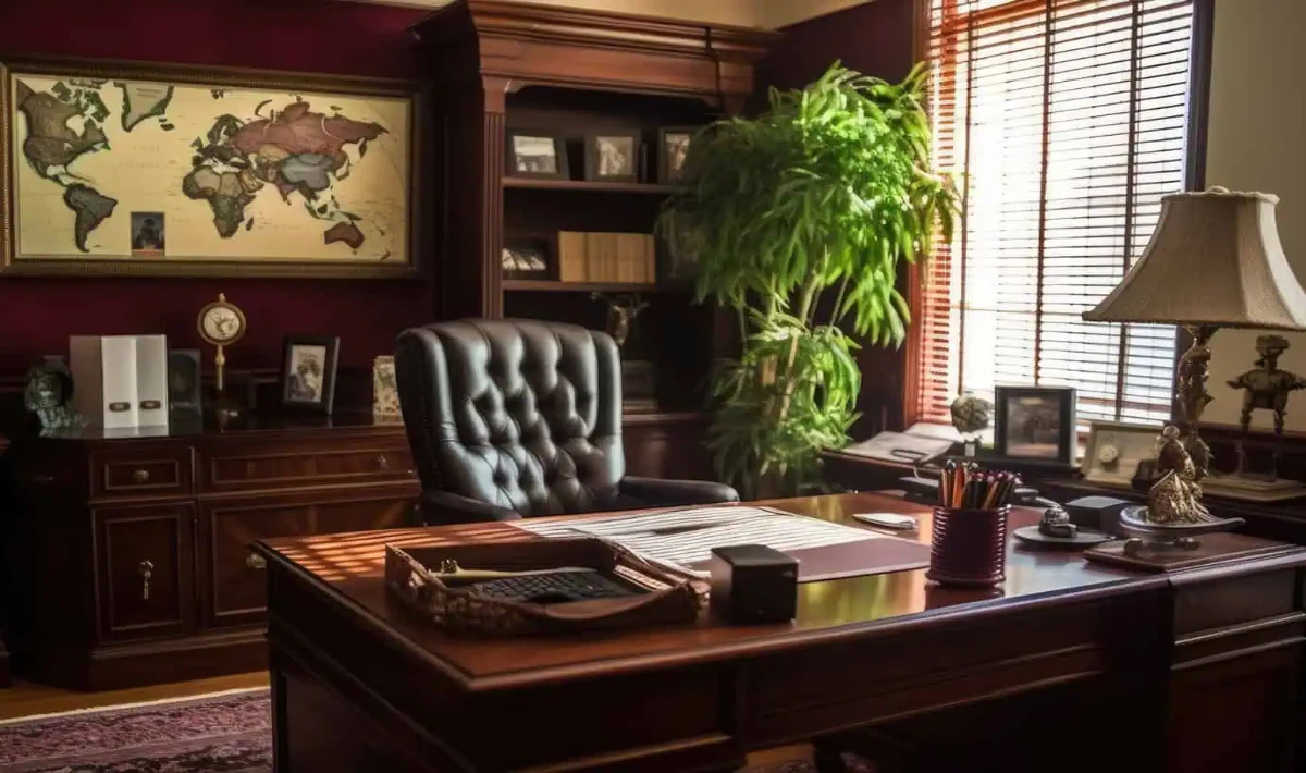 Aesthetic choices of advocate office interior design
