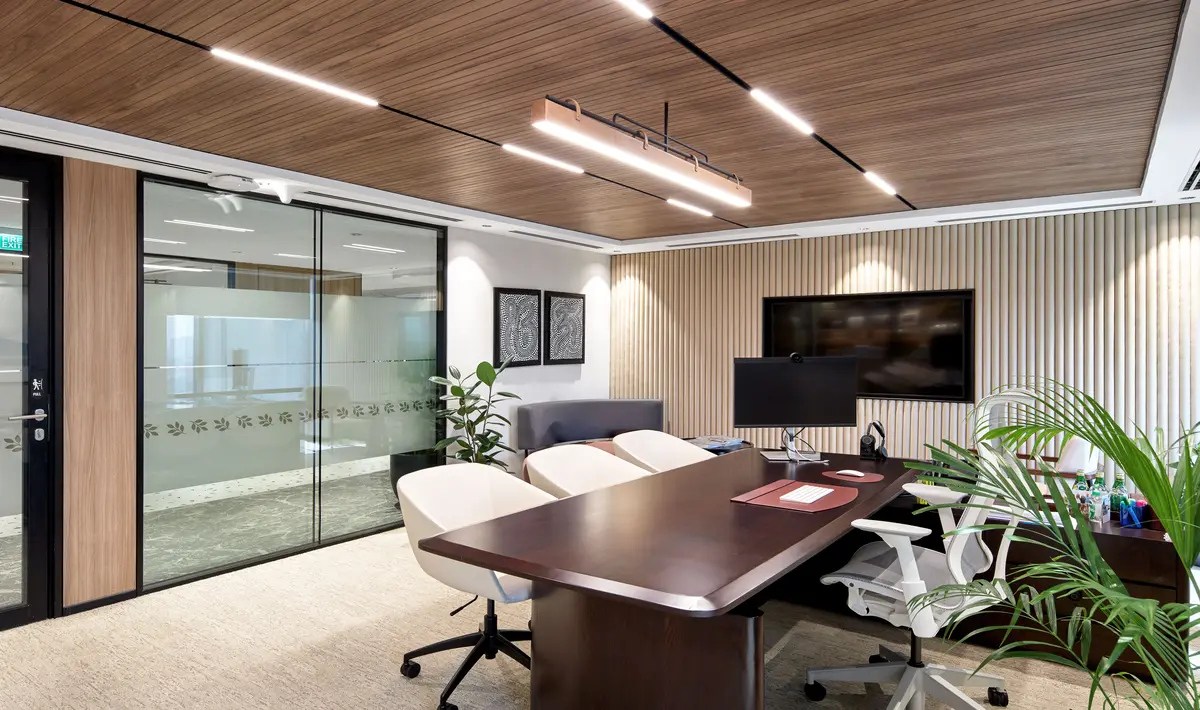 Average office interior design cost in Bangalore for standard to luxury segments