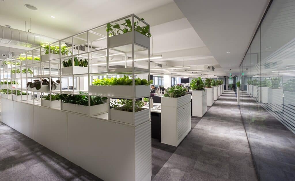 Green office interior design