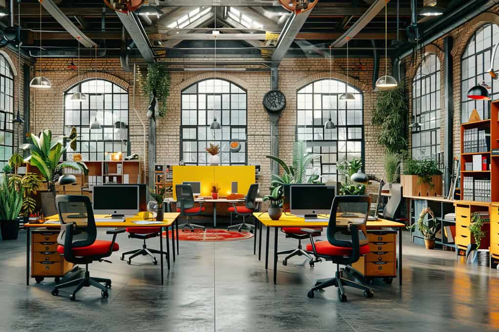 Modern Coworking Space Interior