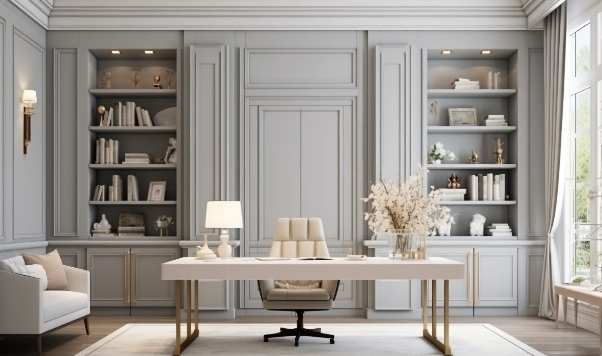 Minimalist advocate office setup focused on clarity, space and ease