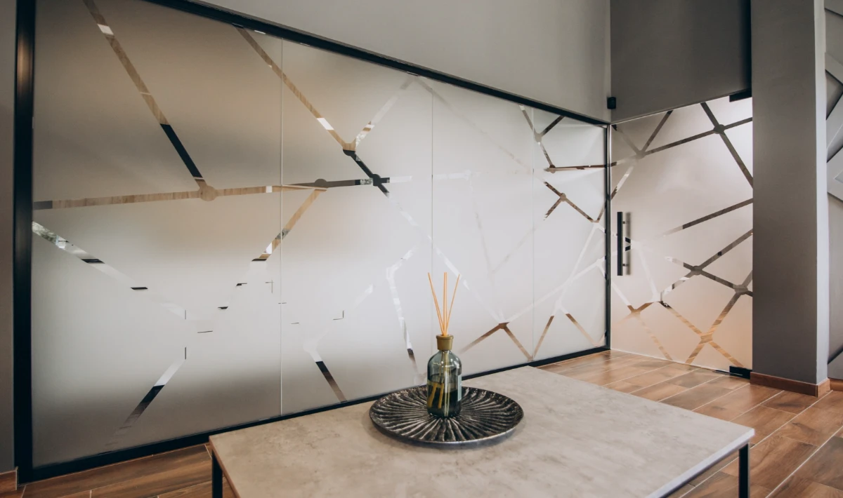 Glass Frosted Wall Panel Design