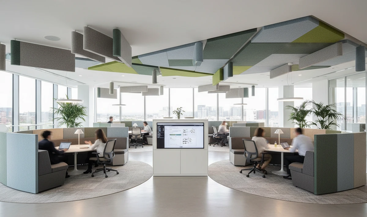 Sustainable office design reducing long-term operating costs