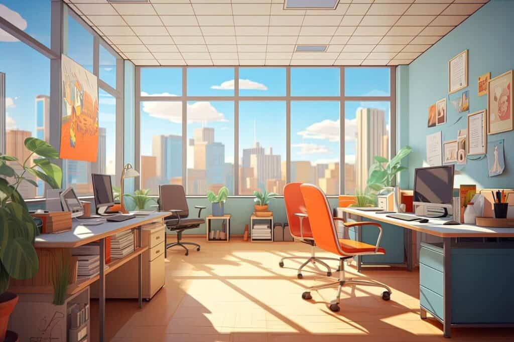 stylish office interior