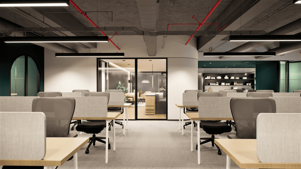 3D Office Interior Planning