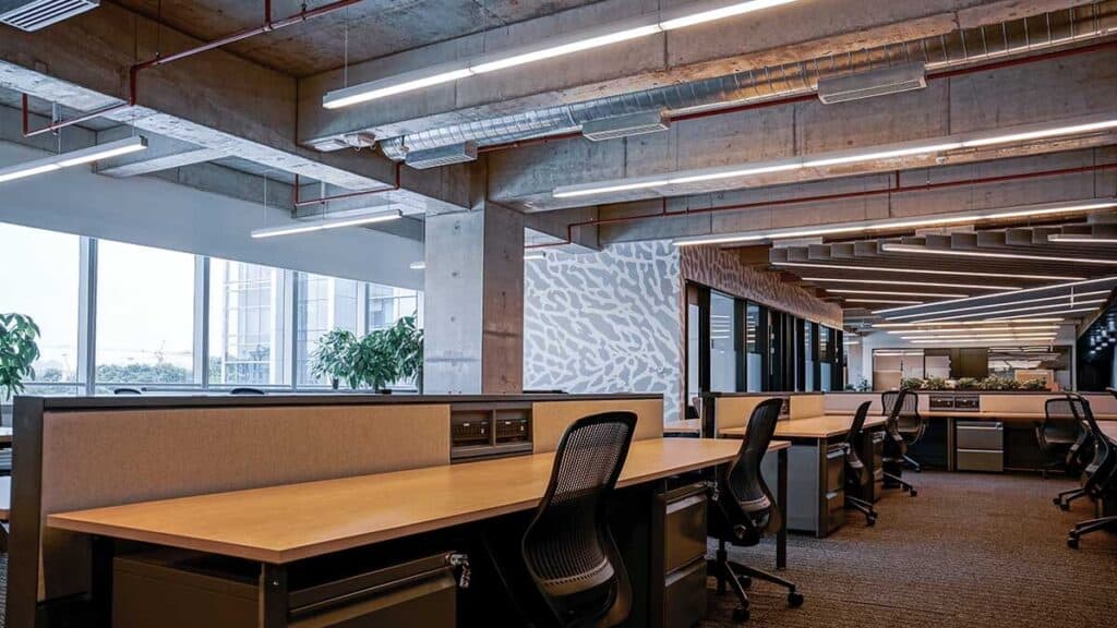 Corner Office Layout