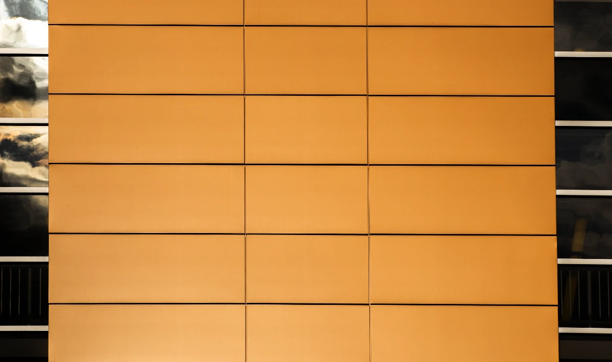 Wall tiles wooden design improving flow in office corridors