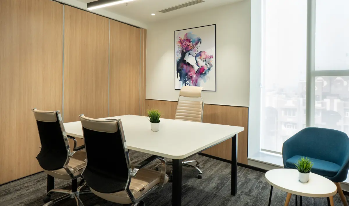 Small office room design optimising limited available space