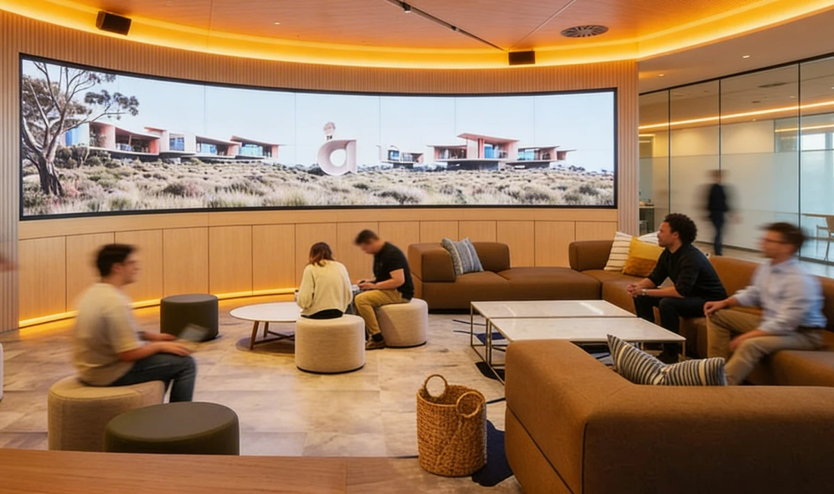 Hybrid meeting room design supporting in-person and remote teams