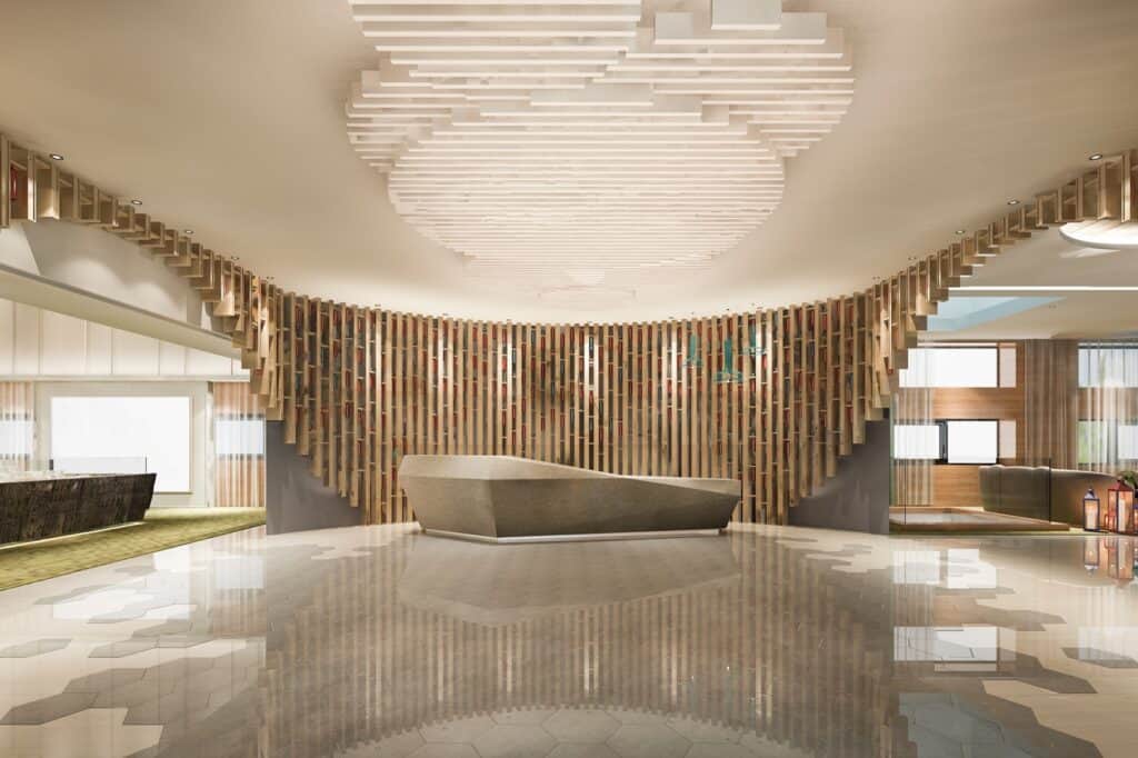 Curved Gypsum false ceiling design