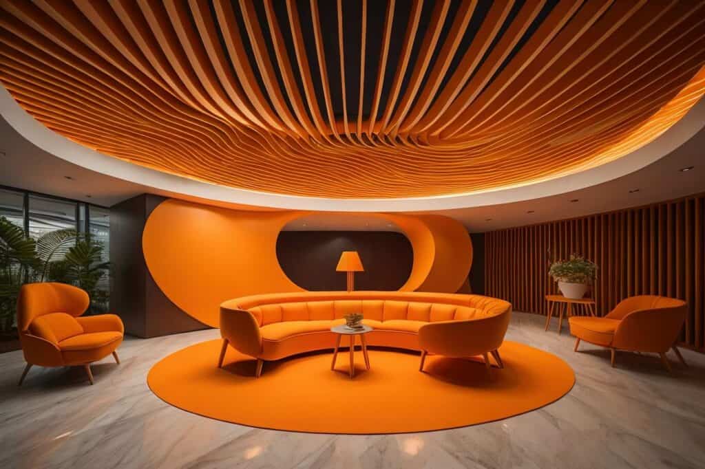 Creative office reception design