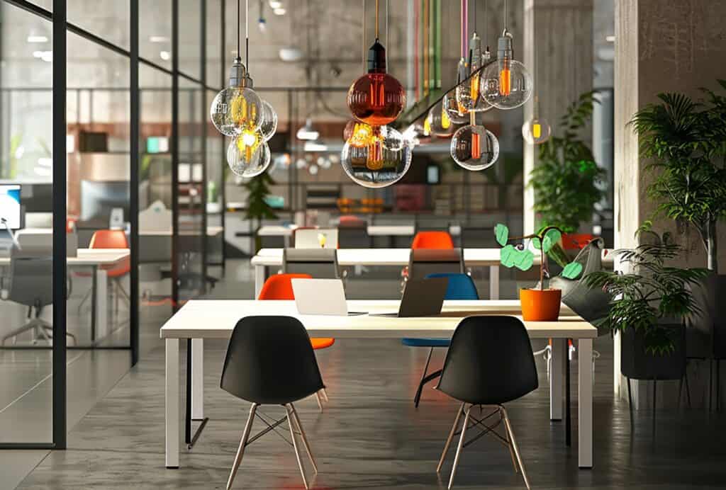 creative coworking space interior