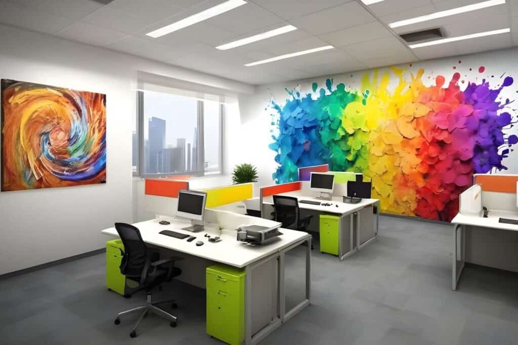 Creative Office Walls Colourfull