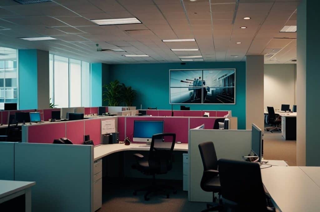 Sleek Call Center Office