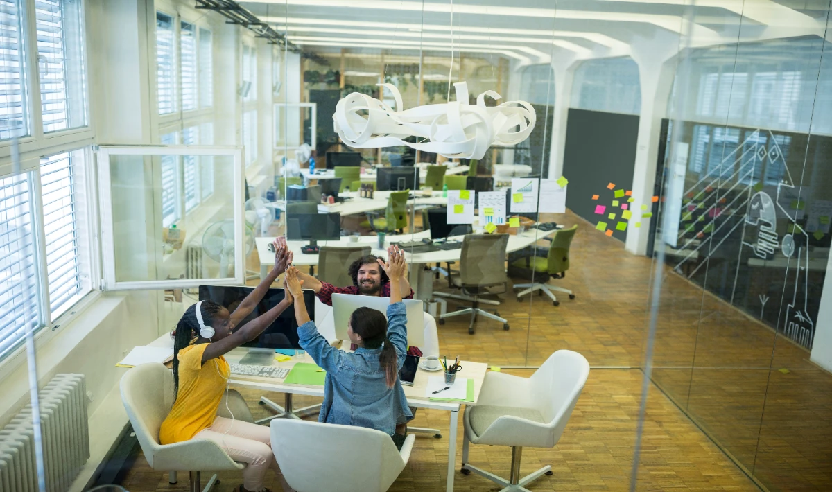 Flexible corporate office interiors designed to adapt to business growth