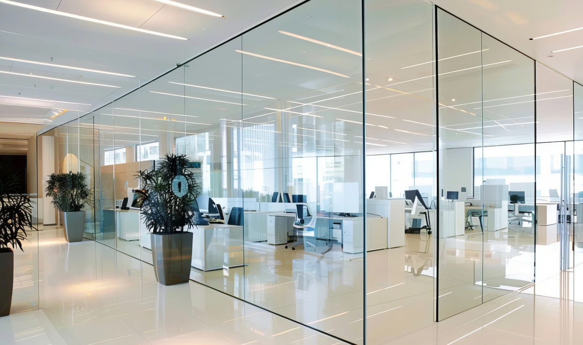 Minimalist office design with a clean and simple layout for comfort