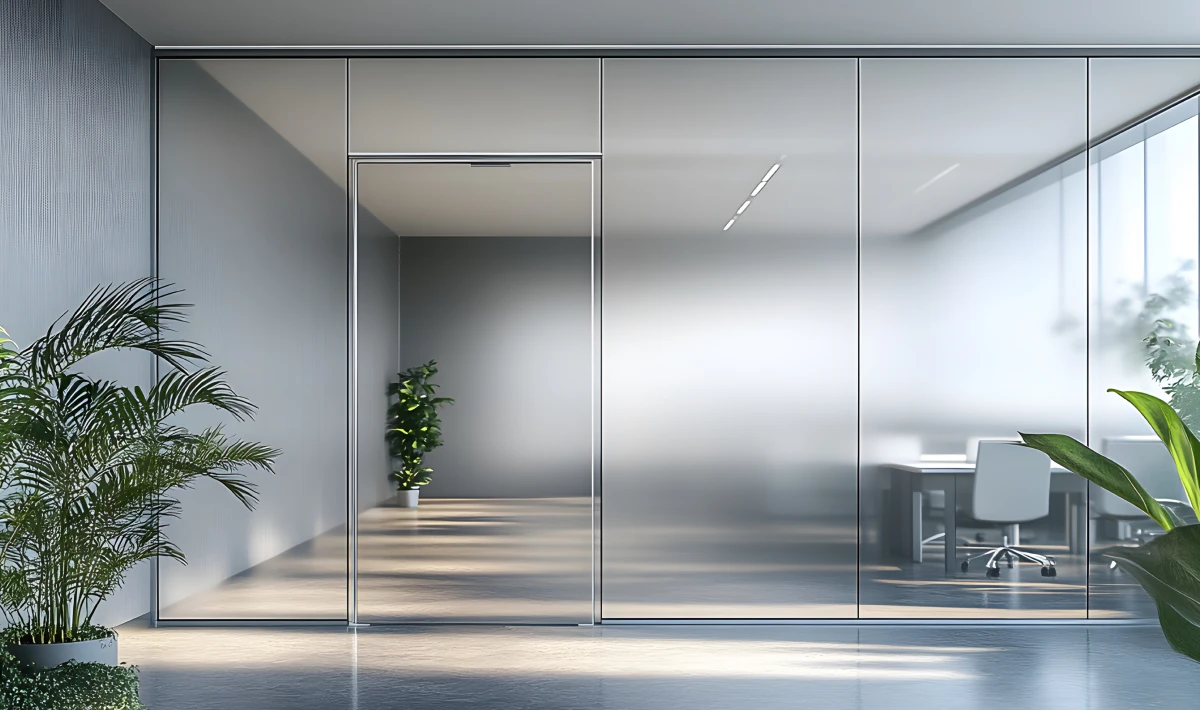Smart Privacy Glass Door