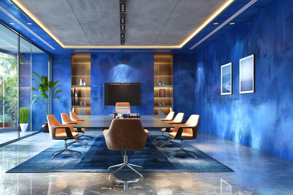 Blue colour ideas for office