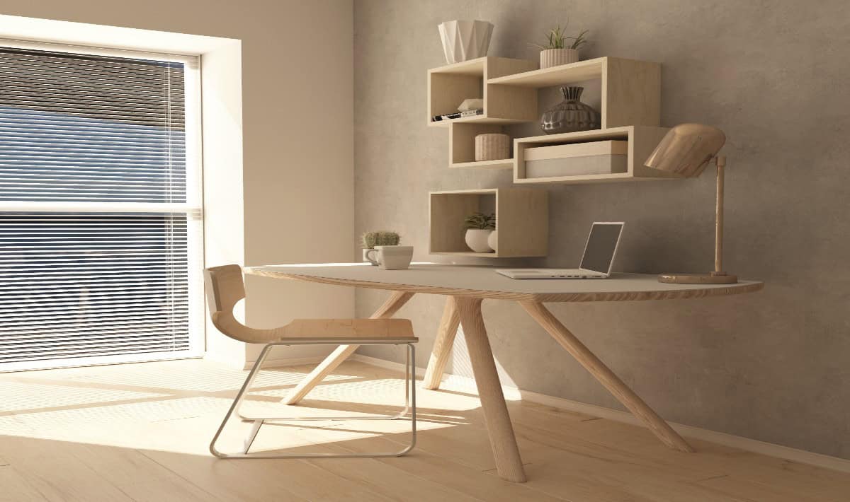 Neutral, calming colour schemes office interior design