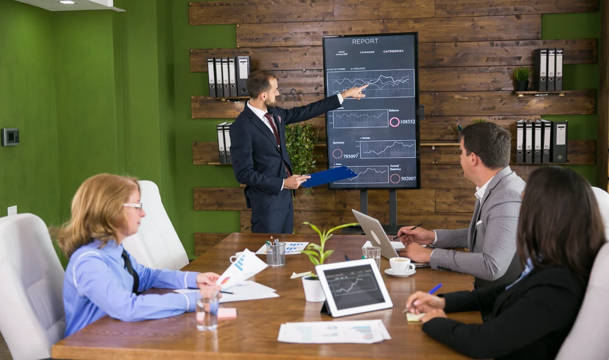 CEO office layout defining authority zones for clear daily workflow