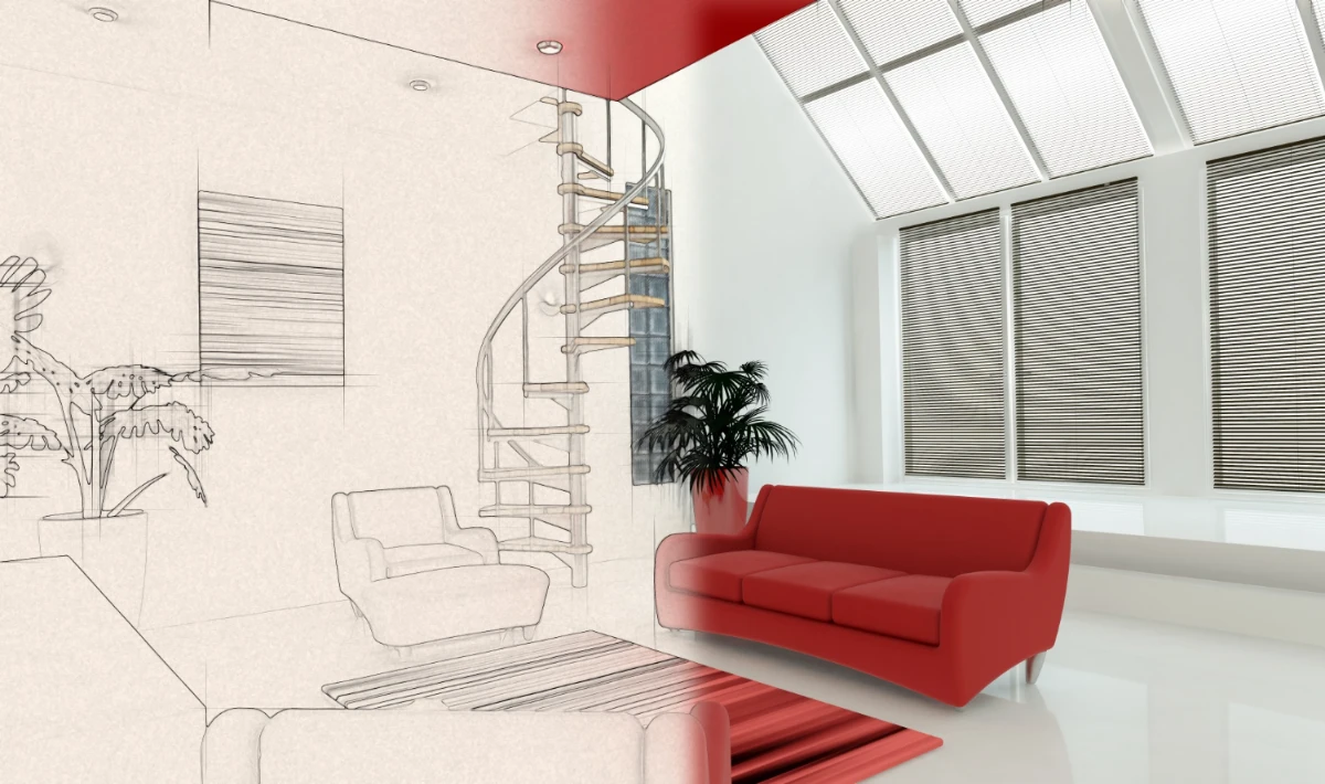 Dedicated sketch and review zones in architect office interior design